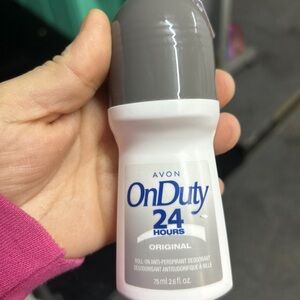 Avon On Duty 24 Hours Deodorant - Gray and White